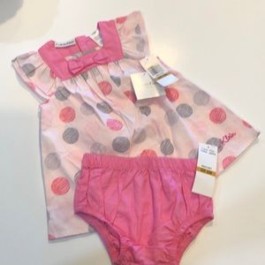 Calvin Klein NWT size 0-3 months baby dress